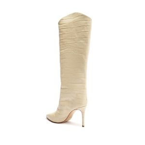 Maryana Crocodile-Embossed Leather Boot